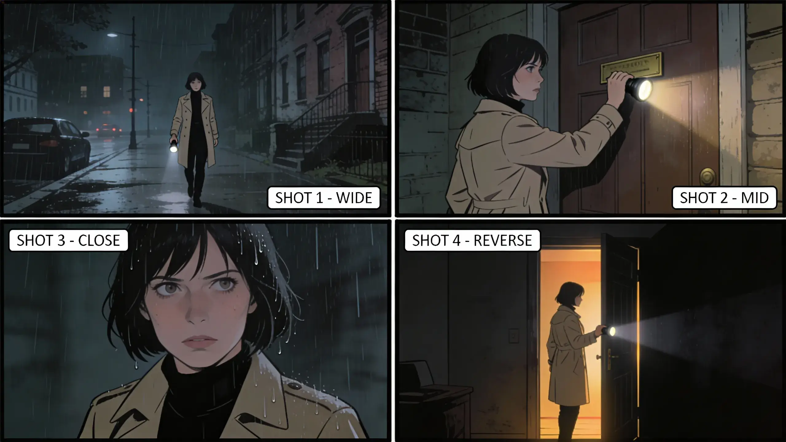 Seedream 4.5-storyboard med konsistente karakterer på tvers av flere ruter