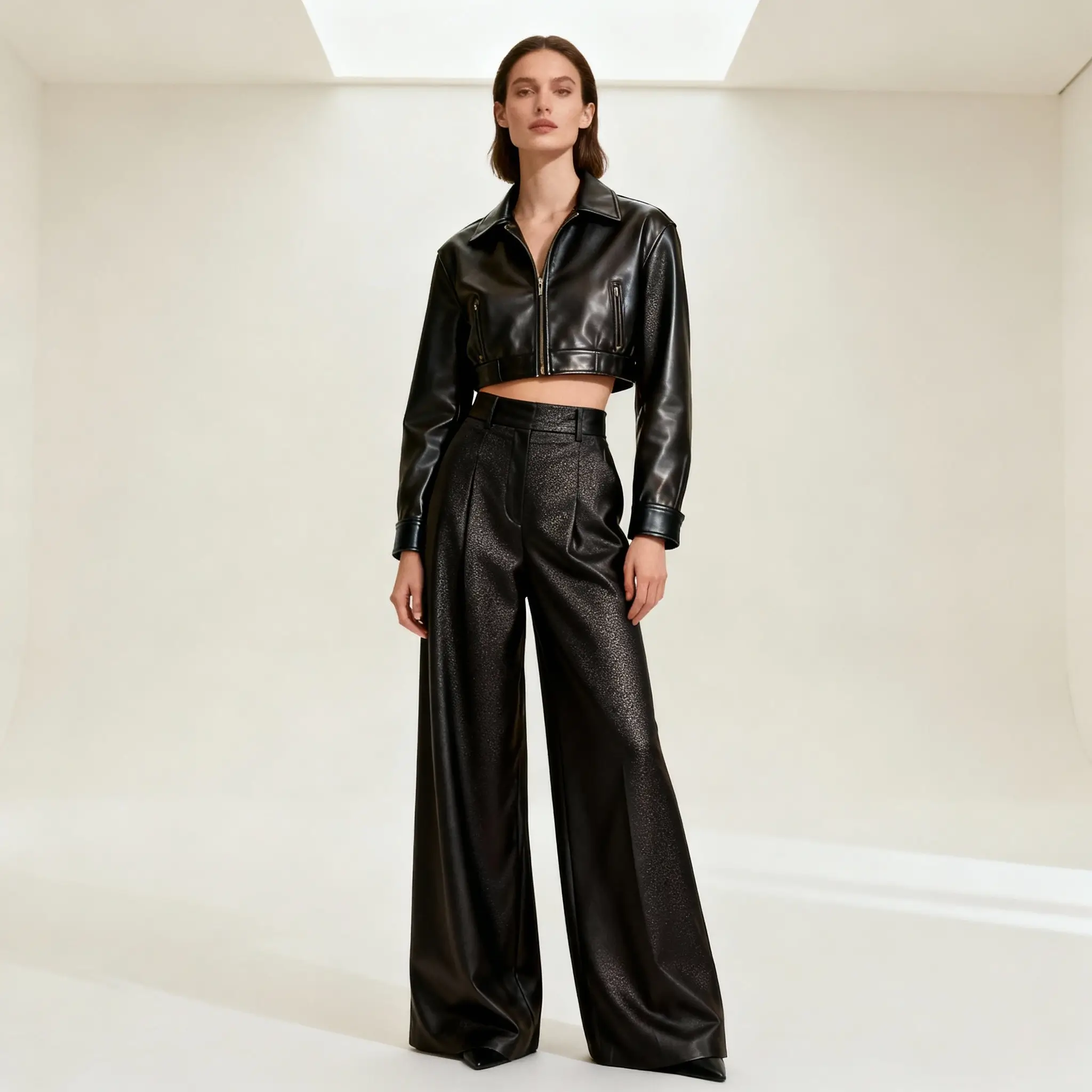 تبديل ملابس تم إنشاؤه بواسطة Seedream 4.0 على عارضة أزياء مع الحفاظ على المظهر