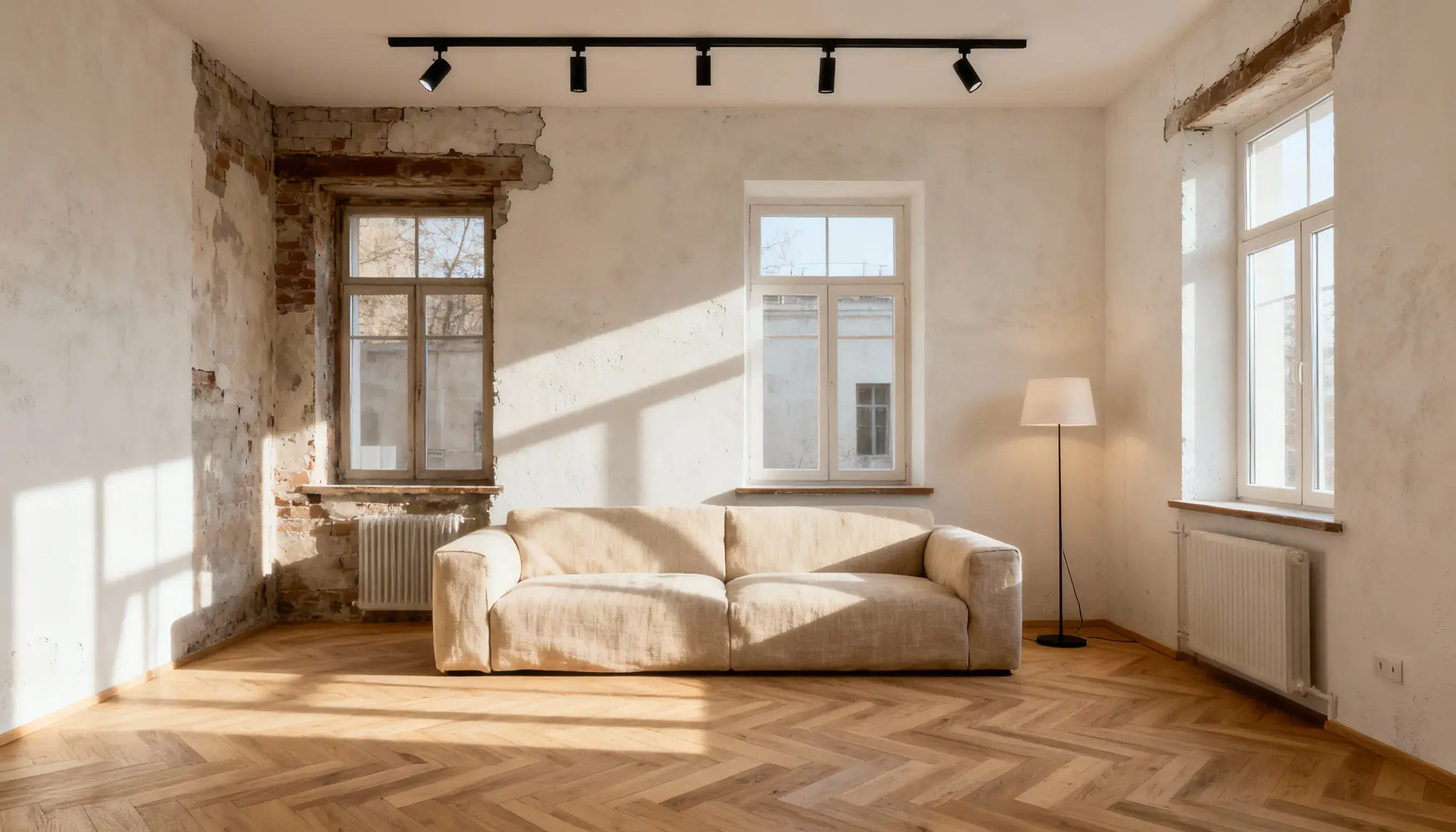 تصيير من Seedream 4.0 لمنزل حديث اعتمادًا على رسم يدوي